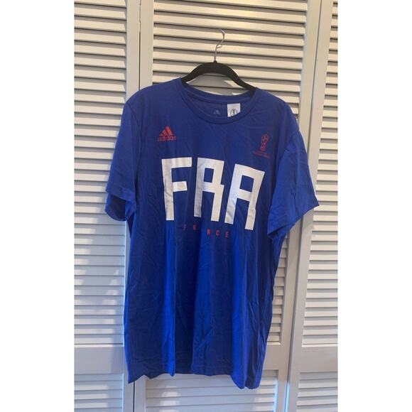 Adidas Russia‎ 2018 France T shirt - Picture 1 of 1